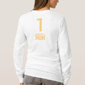 Basketball Mama Langschläfer T - Shirt (Rückseite)