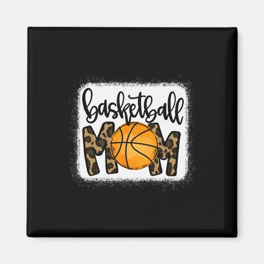 Basketball Mama Leopard Basketball Mama Magnet (Vorne)