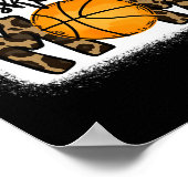 Basketball Mama Leopard Basketball Mama Poster (Ecke)