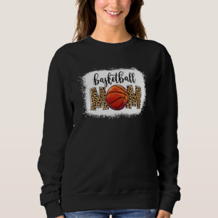 Basketball Mama Leopard Mama Lebensspieltag Mutter Sweatshirt