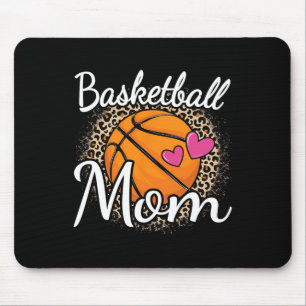 Basketball Mama Leopard Print Basketball Frauen Ma Mousepad