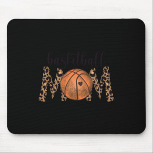 Basketball Mama Leopard Print Cheetah Proud Mama S Mousepad