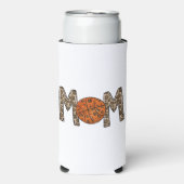 Basketball Mama Leopard Selters Dosenkühler (Seltzer Vorderseite)