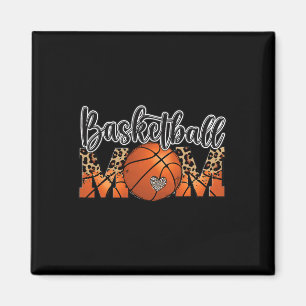 Basketball Mama Leopard Senior 2023 Abschluss Moth Magnet