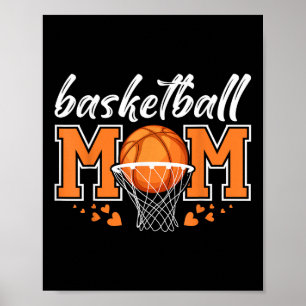 Basketball Mama Mama Mothers Game Day Basketball W Poster