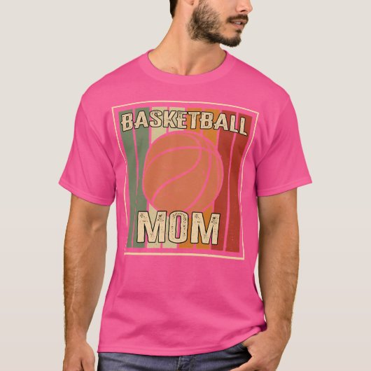 Basketball Mama Matching Parters Basketball Fans D T-Shirt (Vorderseite)