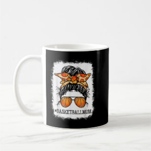 Basketball Mama Messy Bun Player Mama Mothe geblas Kaffeetasse