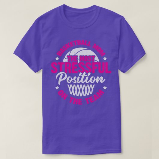 Basketball Mama Muttergeschenk T-Shirt (Design vorne)