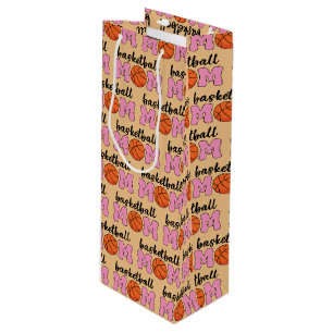 Basketball Mama Muttertagsmuster Geschenktüte Für Weinflaschen