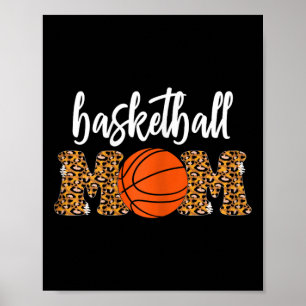 Basketball Mama Niedlich Leopard Basketball Gesche Poster