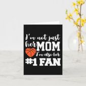 Basketball Mama Nummer 1 Fan Basketball Mütter J Karte (Gelbe Blume)