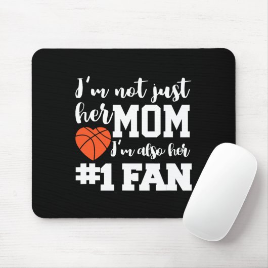 Basketball Mama Nummer 1 Fan Basketball Mütter J Mousepad (Mit Mouse)
