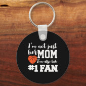 Basketball Mama Nummer 1 Fan Basketball Mütter J Schlüsselanhänger (Vorderseite)