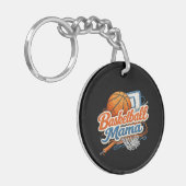 Basketball Mama Personalized Team Keychain Schlüsselanhänger (Vorderseite links)
