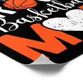 Basketball Mama Player Hoop Junkie Mütter Day Mama Poster (Ecke)
