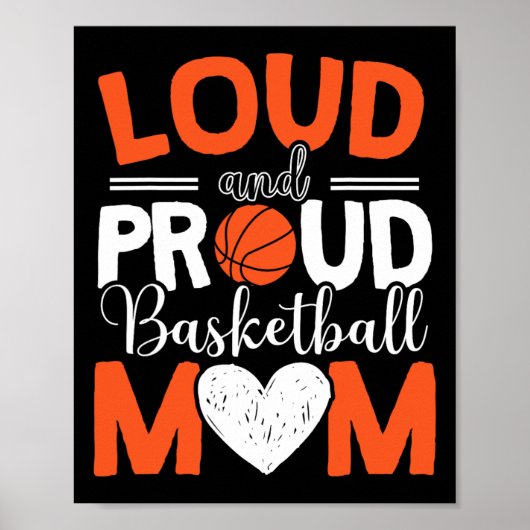 Basketball Mama Player Hoop Junkie Mütter Day Mama Poster (Vorne)