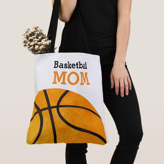 Basketball-Mama-Retro personalisierte Trendy Tasche (Von Nahem)