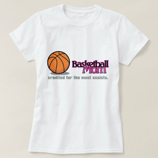 Basketball-Mama-Shirts T-Shirt (Design vorne)