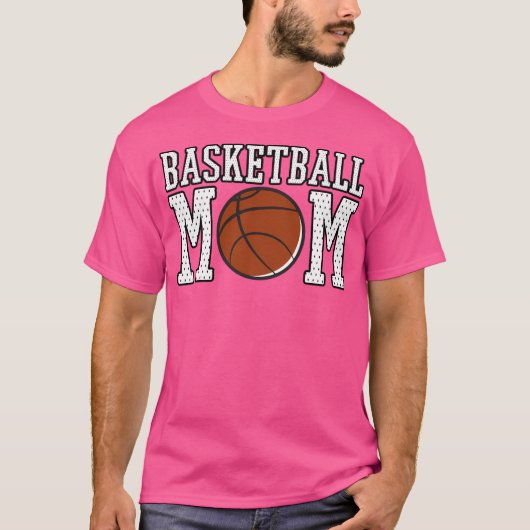Basketball-Mama-Shirts T-Shirt (Vorderseite)