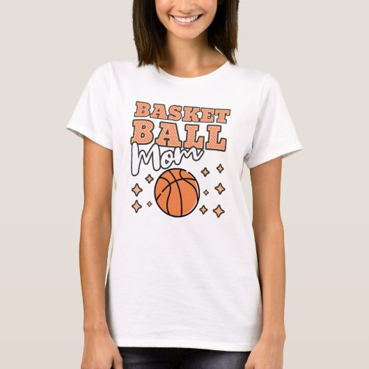 Basketball Mama-Sport-Funny T-Shirt (Vorderseite)