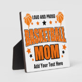 Basketball-Mama - Tabletop mit Easel Fotoplatte (Vorderseite)