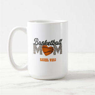 Basketball-Mama-Tasse, Vorder- und Rückseite mit u Kaffeetasse