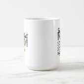 Basketball Mama Tasse, Vorderseite & Rückseite and Kaffeetasse (Mittel)