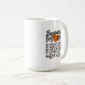 Basketball Mama Tasse, Vorderseite & Rückseite and Kaffeetasse (VorderseiteRechts)