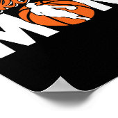 Basketball Mama Team Coach Spieler Match Mutter Mo Poster (Ecke)