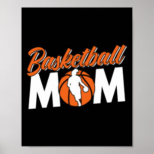 Basketball Mama Team Coach Spieler Match Mutter Mo Poster