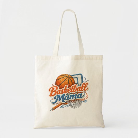Basketball Mama Tote Bag Tragetasche (Vorne)