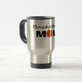 Basketball Mama Travel Mug Reisebecher (Vorderseite Links)