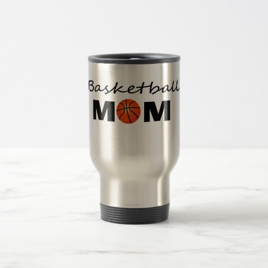 Basketball Mama Travel Mug Reisebecher (Mittel)