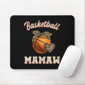 Basketball Mamaw Bandana Leopard Herz Fans Mutter Mousepad (Mit Mouse)