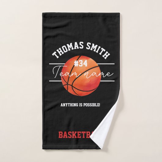 Basketball-Mannschaft Handtuch – Benutzerdefiniert (Handtuch)