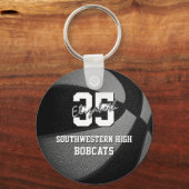 Basketball-Mannschaftsname für Kinder Schlüsselanhänger (Rückseite)