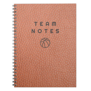 Basketball-Mannschaftsnotizen Notizblock