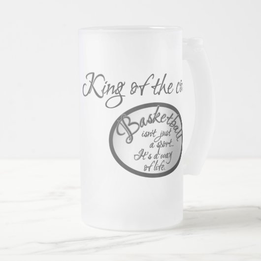 Basketball Mattglas Bierglas (VorderseiteRechts)