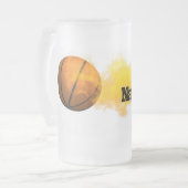 Basketball-mattierte Tasse (Vorderseite Links)