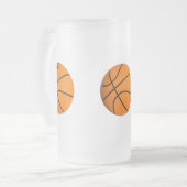 Basketball-mattierte Tasse (Vorderseite Links)