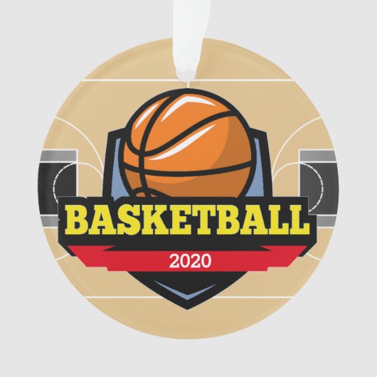 Basketball-Medaille Ornament (Vorderseite)