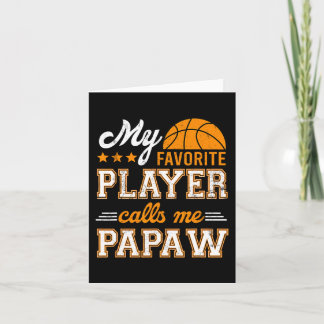 Basketball Mein Lieblingsspieler ruft mich Papa an Karte