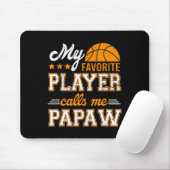 Basketball Mein Lieblingsspieler ruft mich Papa an Mousepad (Mit Mouse)