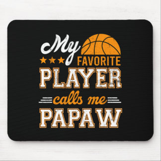 Basketball Mein Lieblingsspieler ruft mich Papa an Mousepad