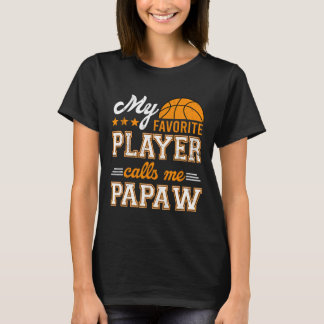Basketball Mein Lieblingsspieler ruft mich Papa an T-Shirt