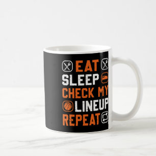 Basketball Men Boy Karo Mein Line Up Basketball Pl Kaffeetasse