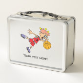 Basketball Metall Brotdose (Rückseite)