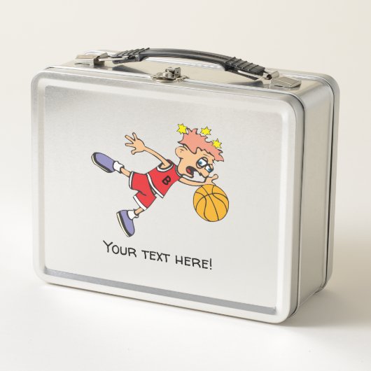 Basketball Metall Brotdose (Vorderseite)