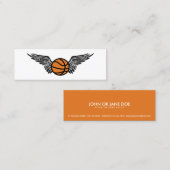 Basketball Mini Visitenkarte (Vorne/Hinten)