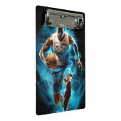 Basketball Mini Zwischenablage Klemmbrett (Schrägansicht)